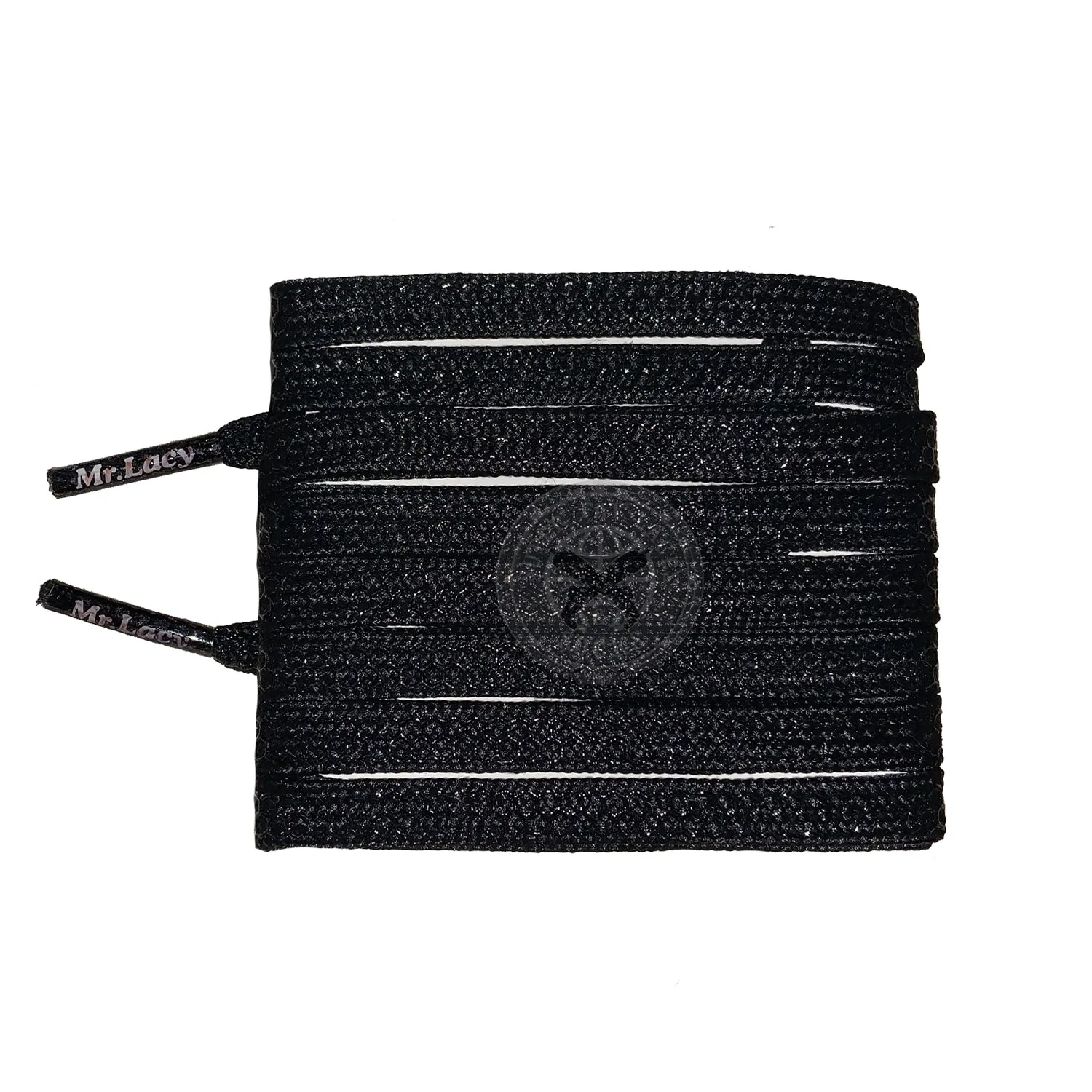 Mr Lacy Goalies - Black Football Shoelaces