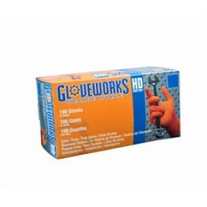 Nitrile Gloves, Heavy-Duty, Orange, XL, 100-Ct.