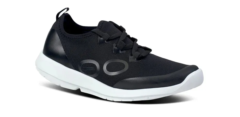 OOFOS OOmg Sport LS Low Shoe (White/Black) - Women's