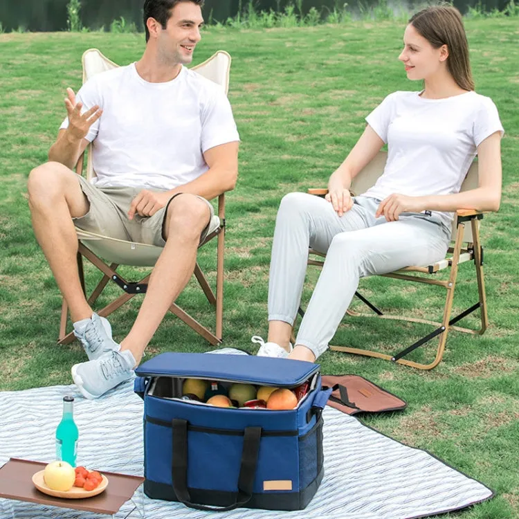 Outdoor Portable Thickened Waterproof Food Ice Pack Storage Bag Foldable Car Refrigerator Insulation Box, Capacity: 68L