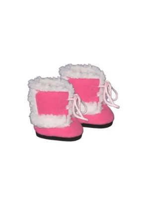 Pink Furry Boots