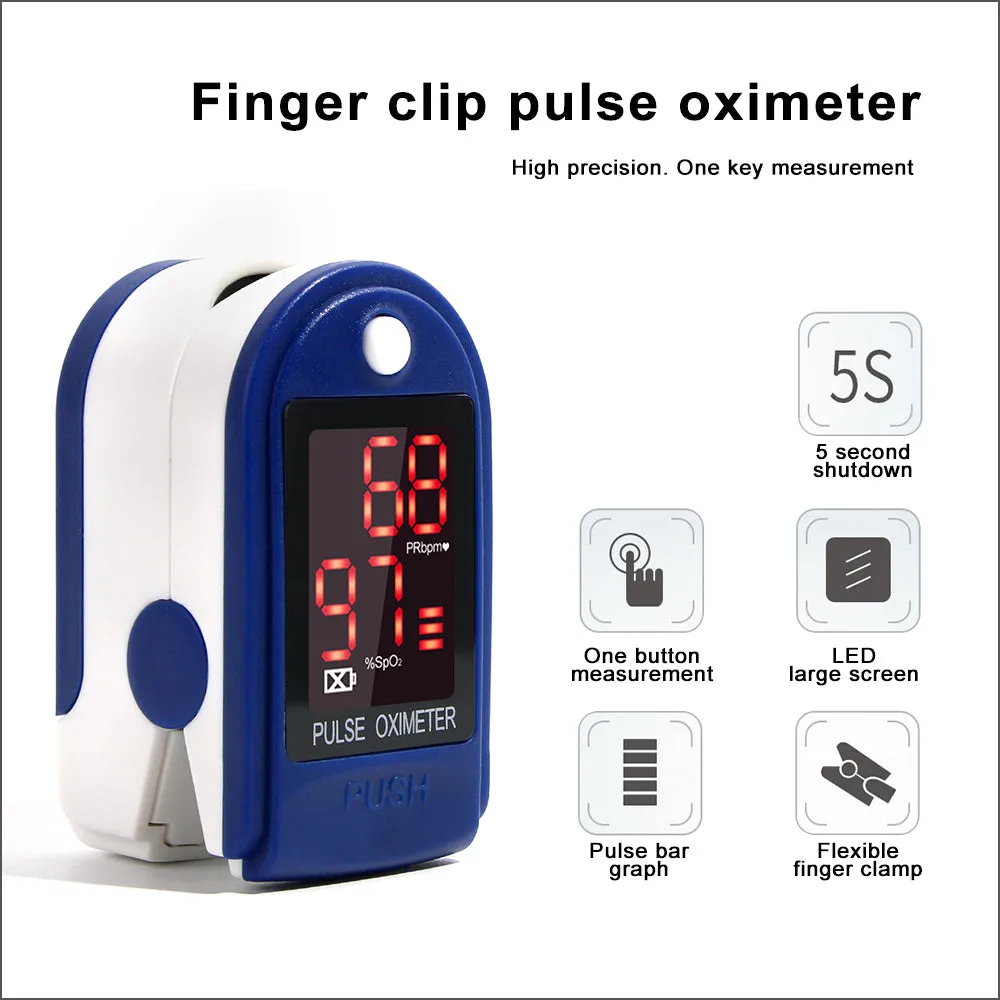 Pulse OLED Display Fingertip Oximeter- Battery Operated