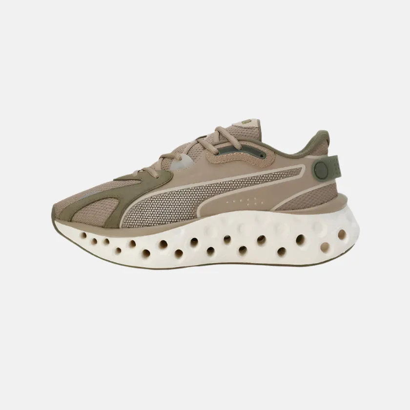 Puma Softride Frequence Unisex Running Shoes -Oak Branch/Olive/Desert Dust