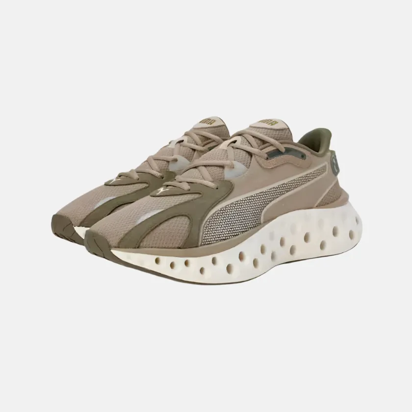 Puma Softride Frequence Unisex Running Shoes -Oak Branch/Olive/Desert Dust