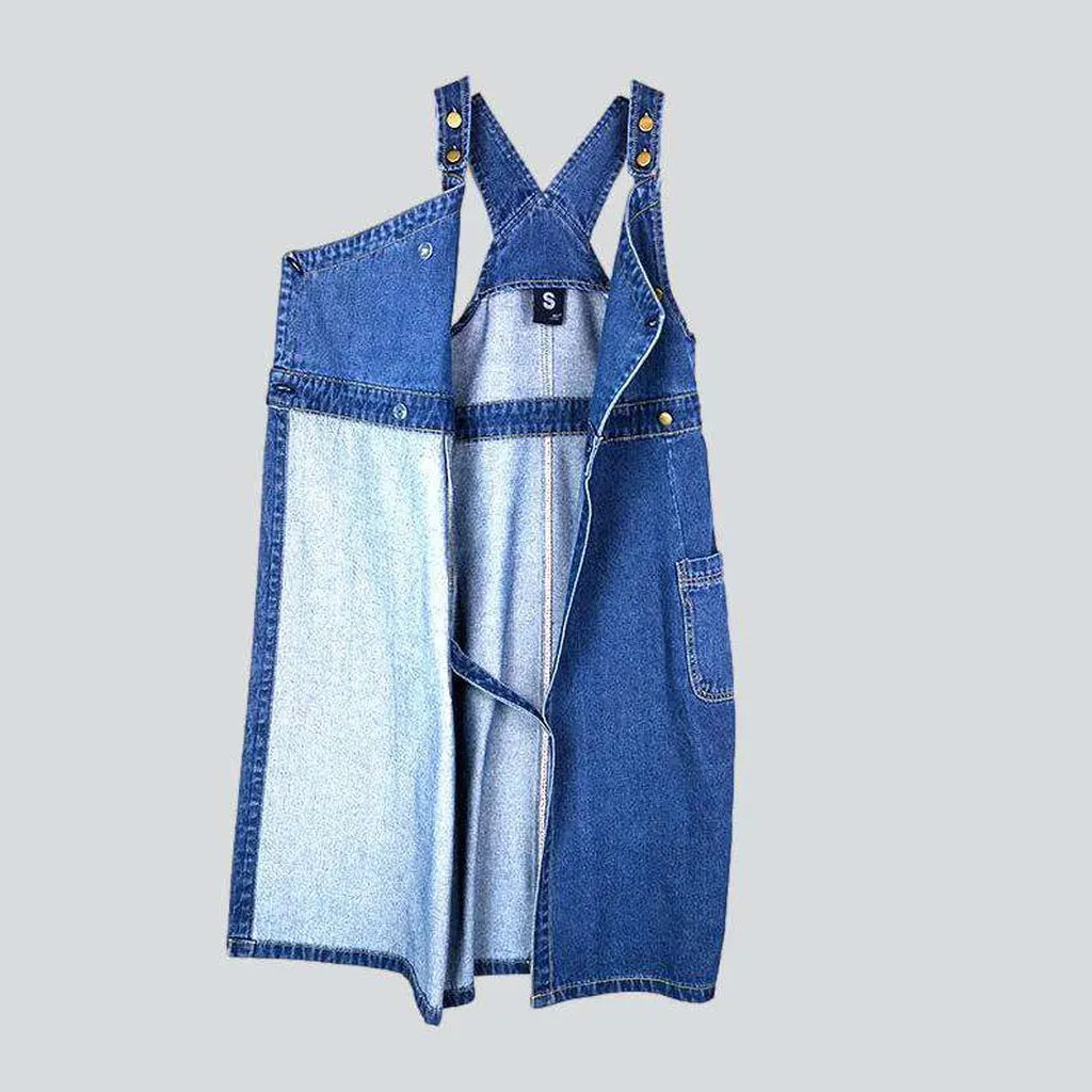 Retro 90s denim tank dress