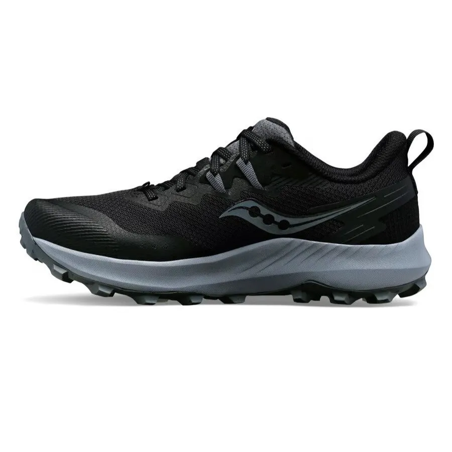 Saucony Peregrine 14 Wide | Black / Carbon | Womens