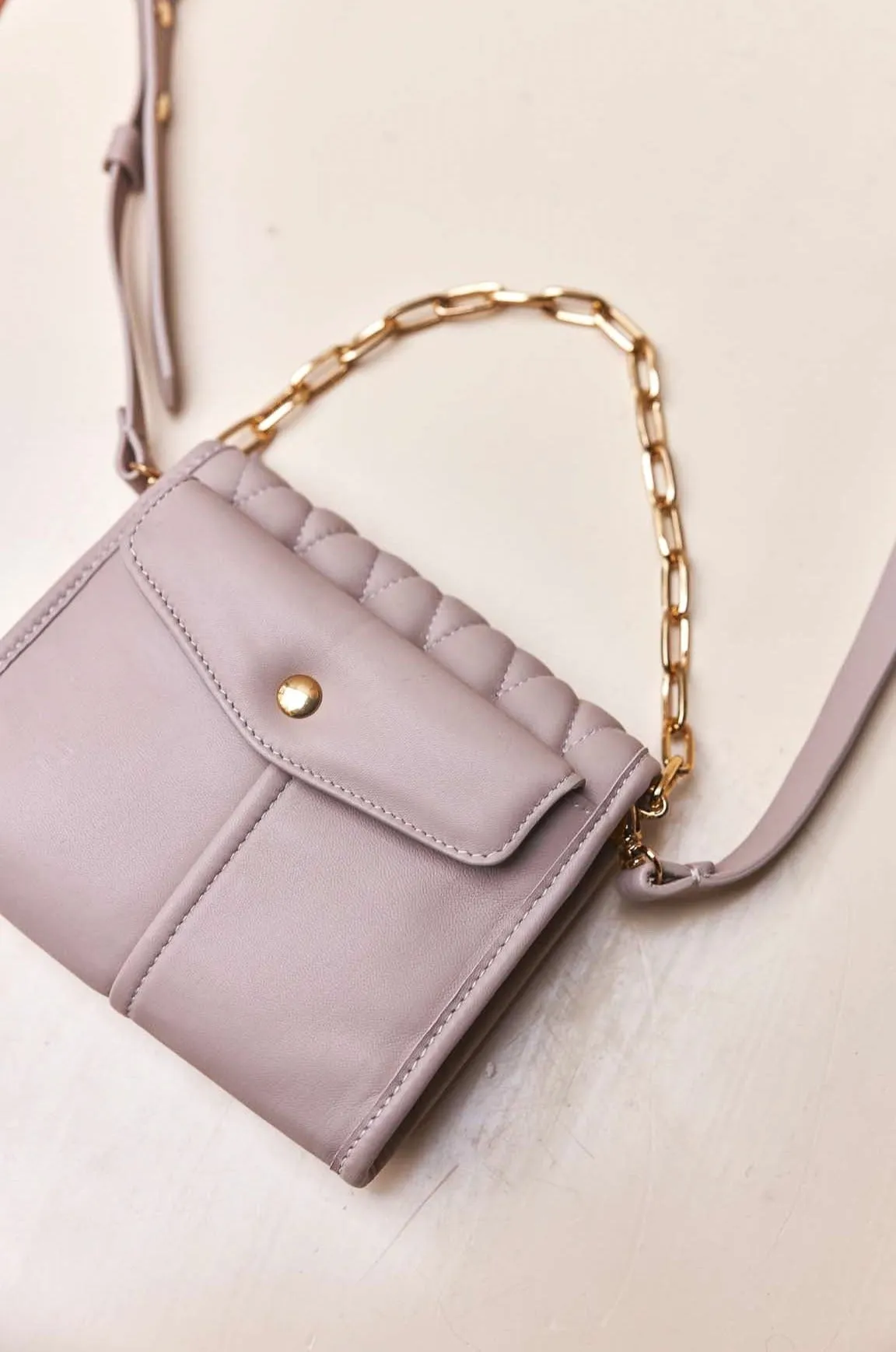 Selena Handbag in Taupe