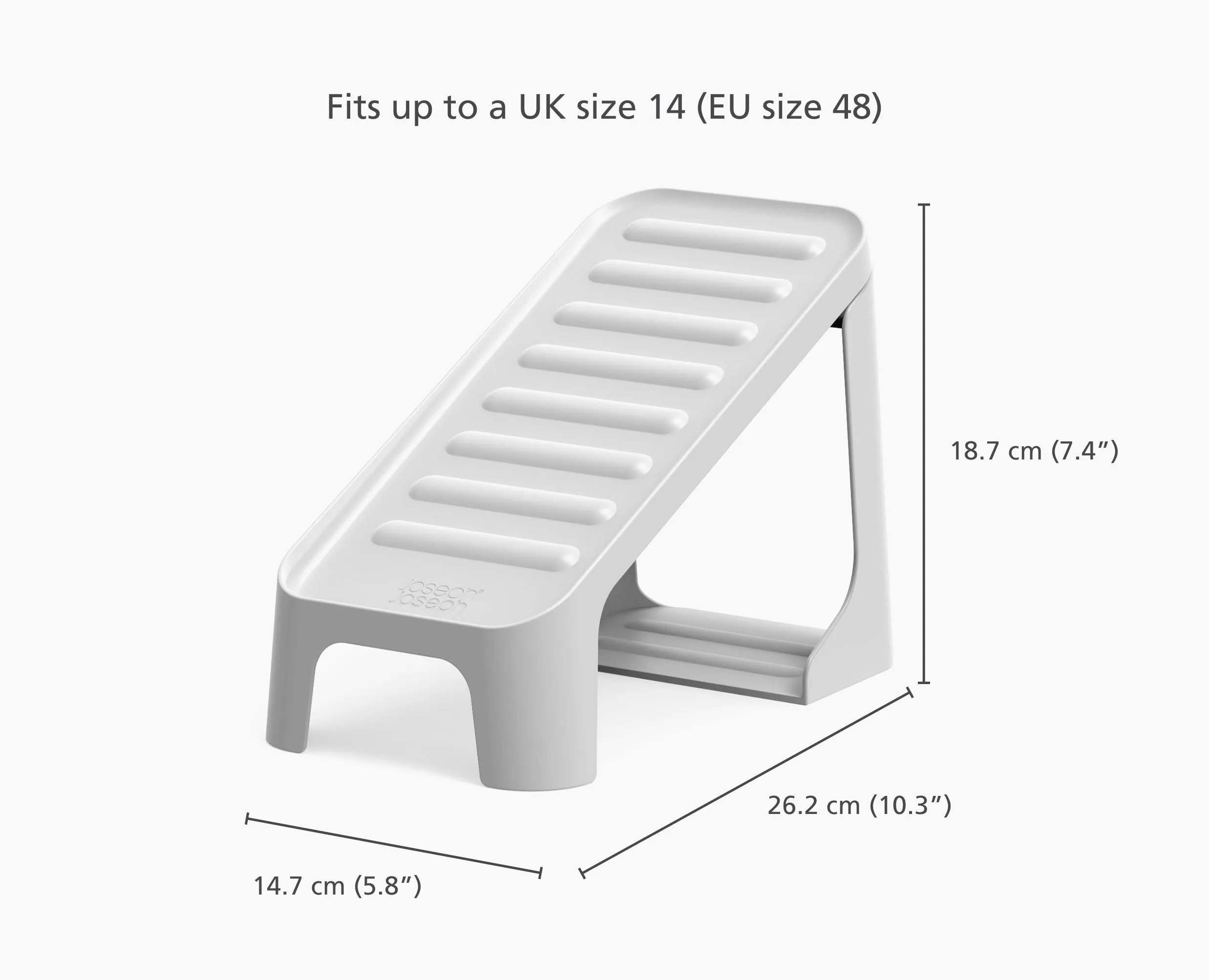 Shoe-In™ Compact 2-piece Ecru Shoe Caddy