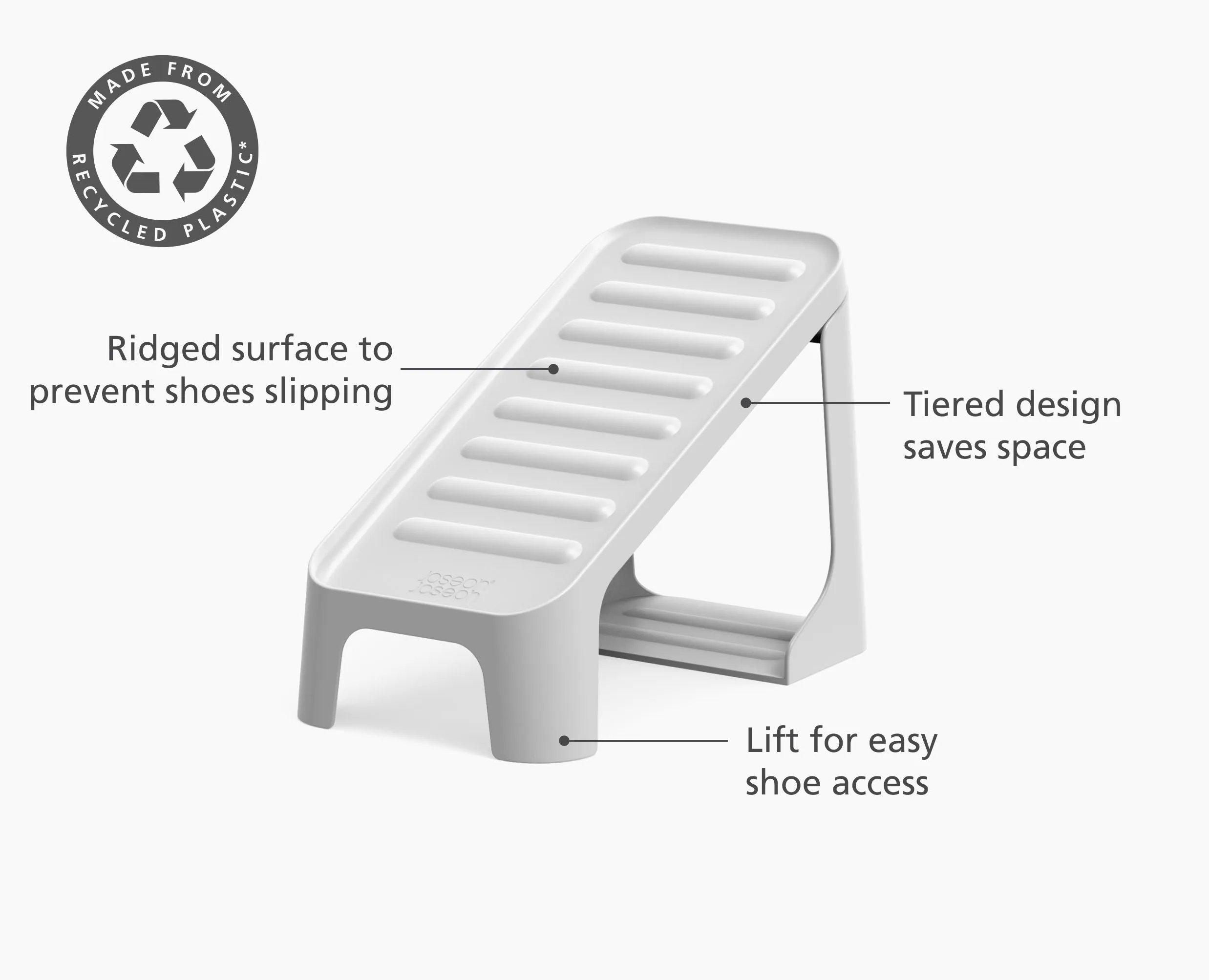 Shoe-In™ Compact 2-piece Ecru Shoe Caddy