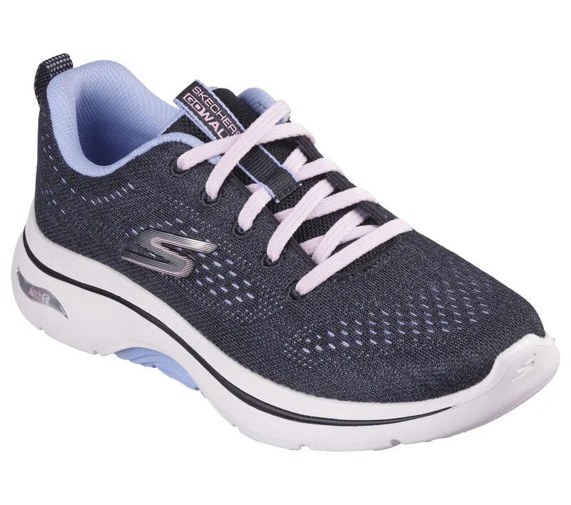 Skechers Womens Trainer Go Walk Arch Fit 2.0 Vivid Sunset Black/Blue