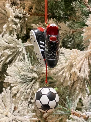 Soccer Shoes and Ball Ornament