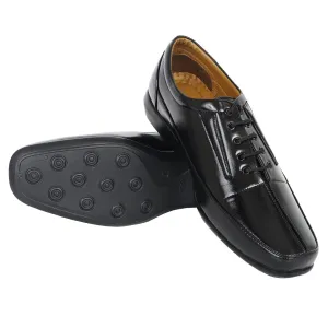 Somugi Men's Black Lace up formal Shoes made by Artificial Leather