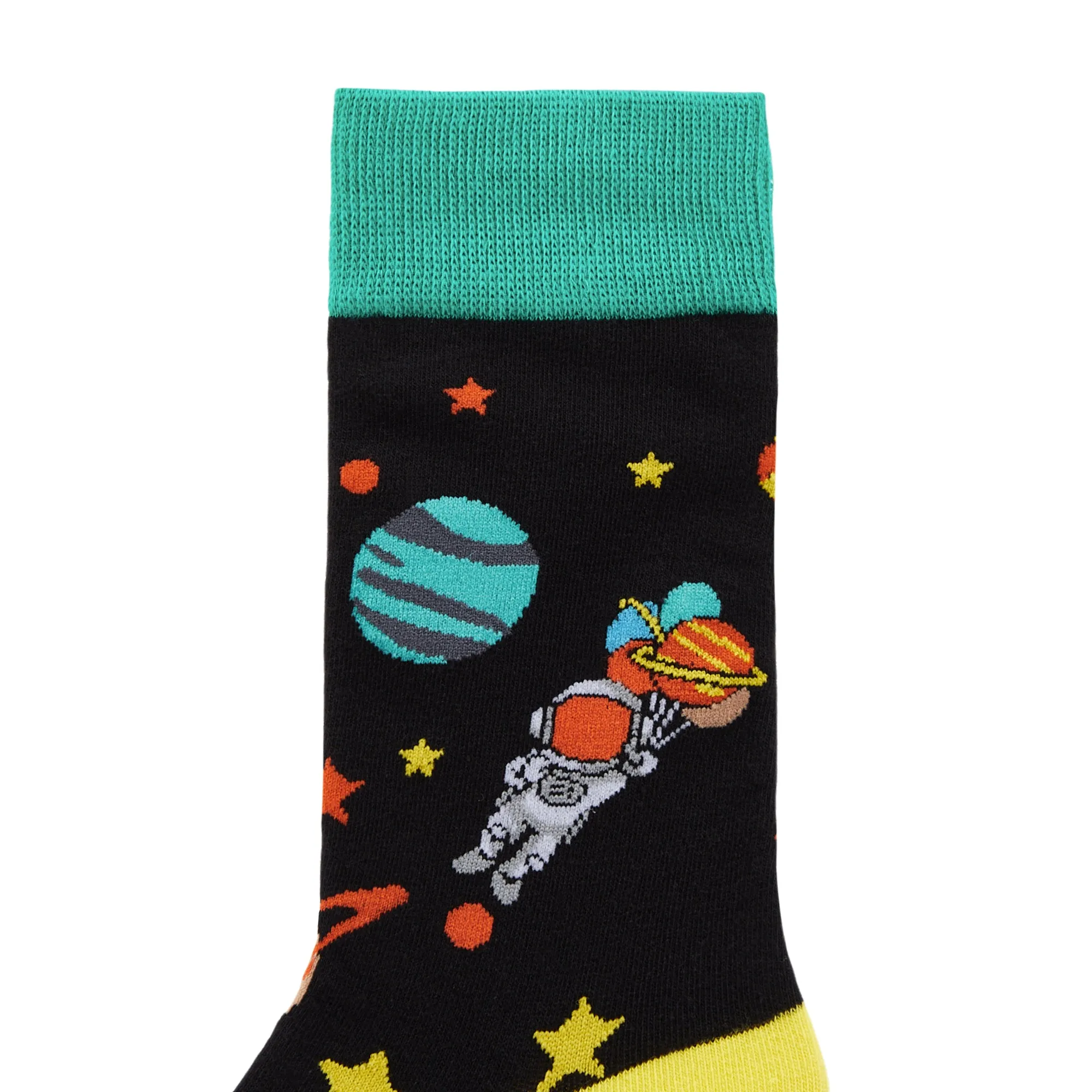 Space Explorer Printed Crew Length Socks