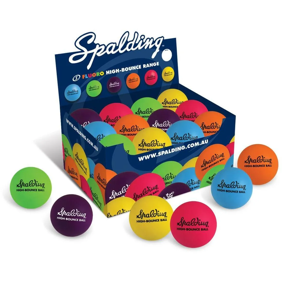 Spalding High Bounce Ball - Fluro