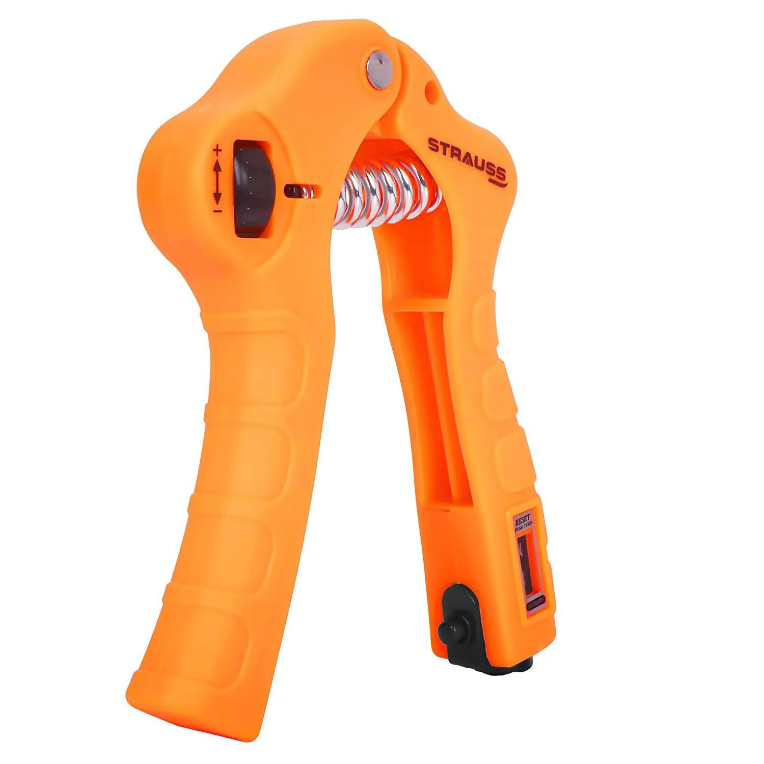 Strauss Adjustable Hand Grip Strengthener with Counter, (Orange)