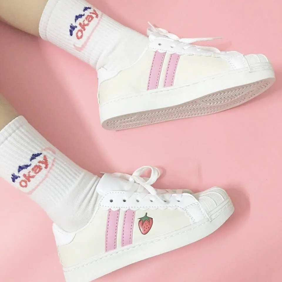 Strawberry Sneakers Shoes