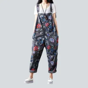 Stylish women's jean overall