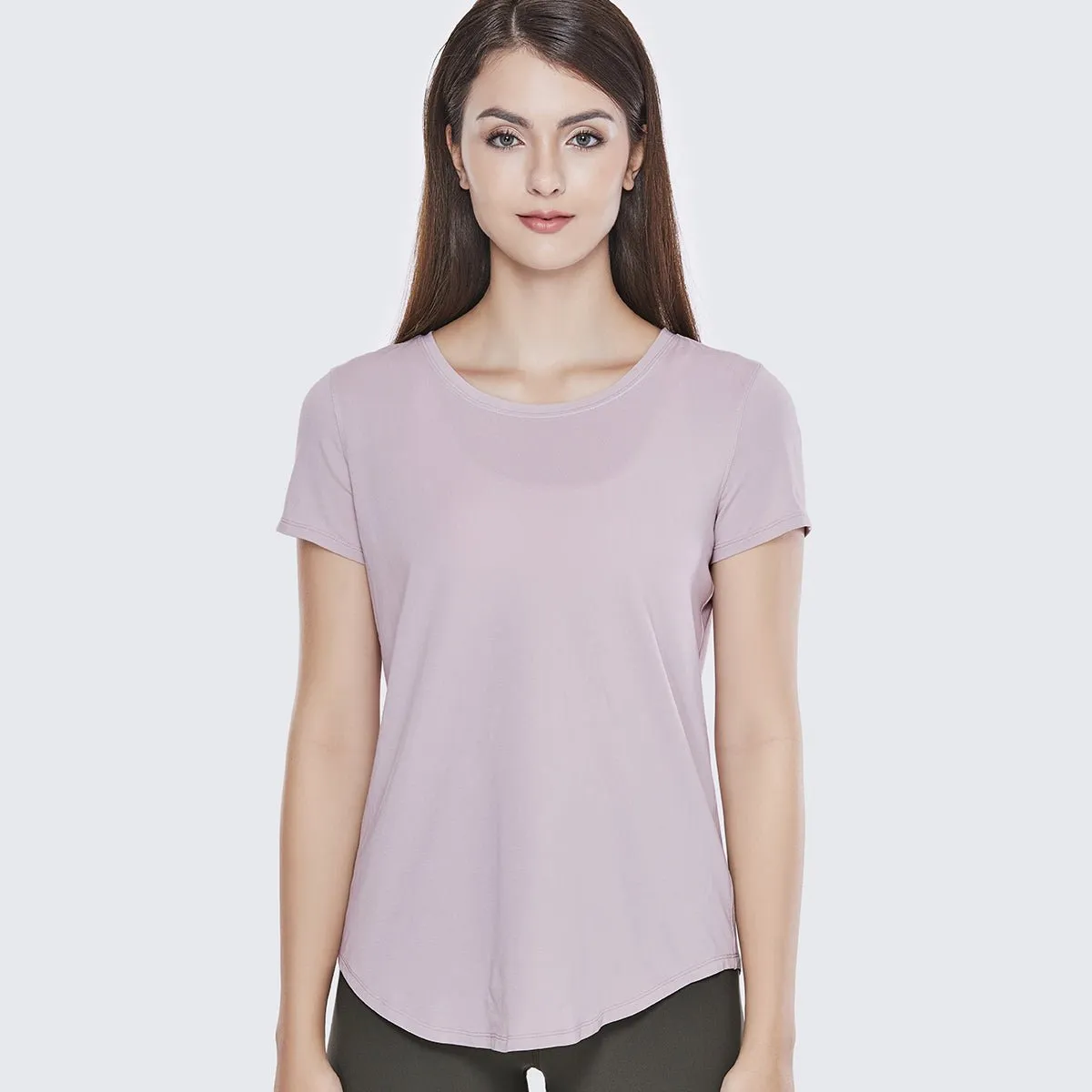 Super Soft Pima Cotton Loose fit Lavender Active Tee