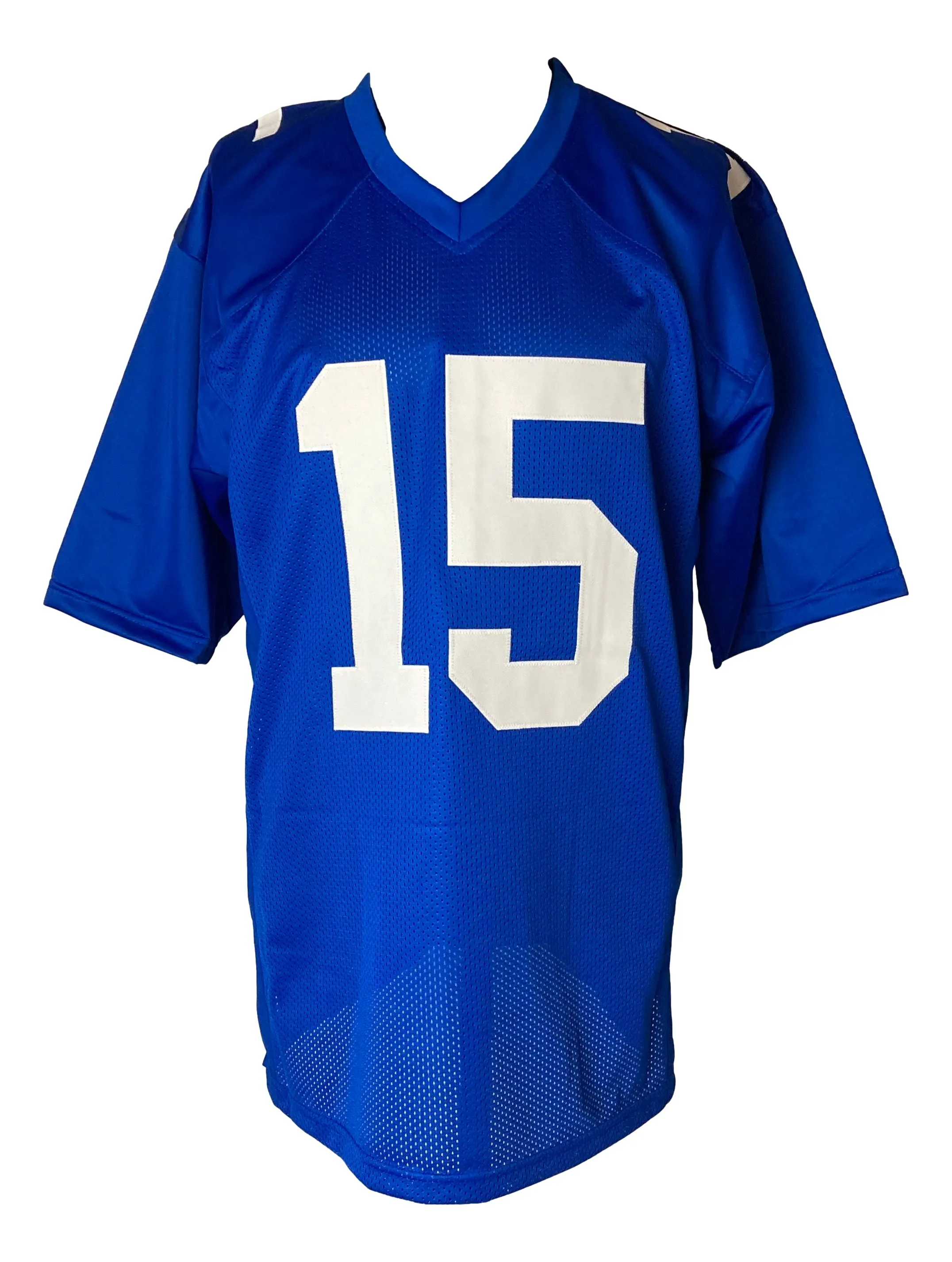 Tommy Devito New York Signed Blue Football Jersey BAS ITP