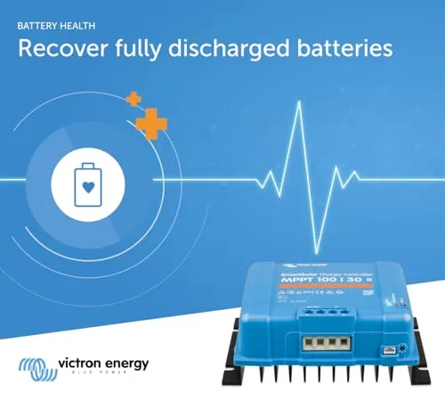 Victron Energy SmartSolar MPPT 100V 30 amp 12/24-Volt Solar Charge Controller (Bluetooth)