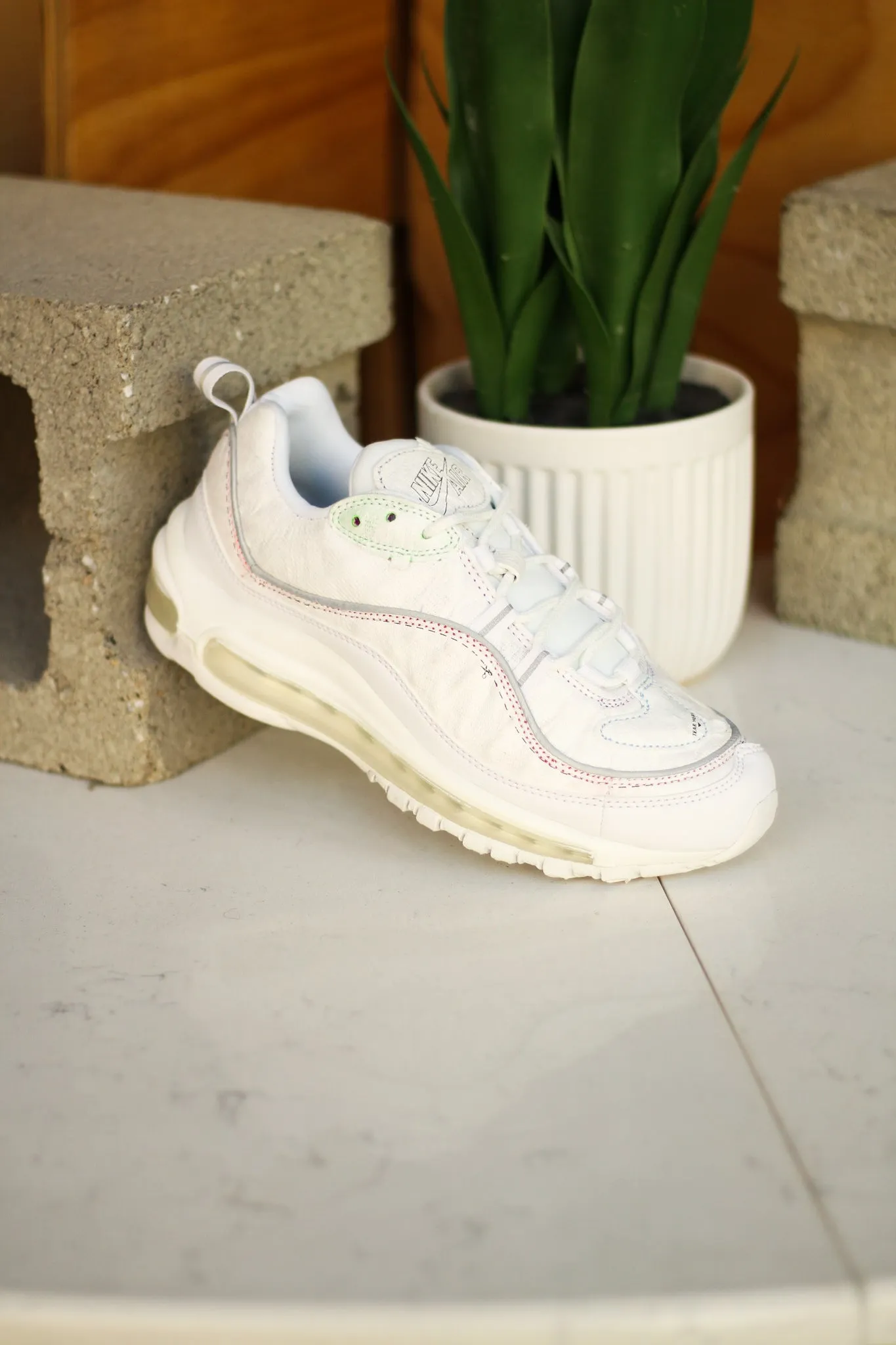 W AIR MAX 98 LX CUT AWAY "WHITE"