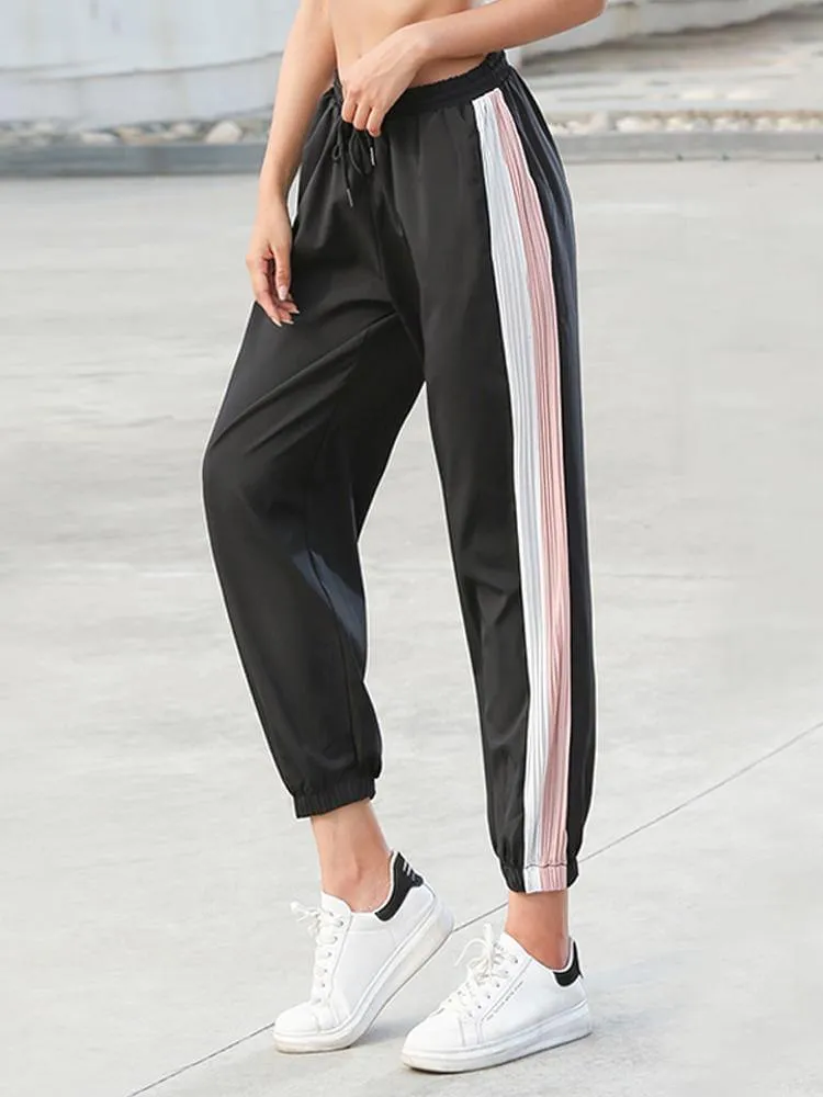 Women Sports Pants / Loose/ 2-Tone Side