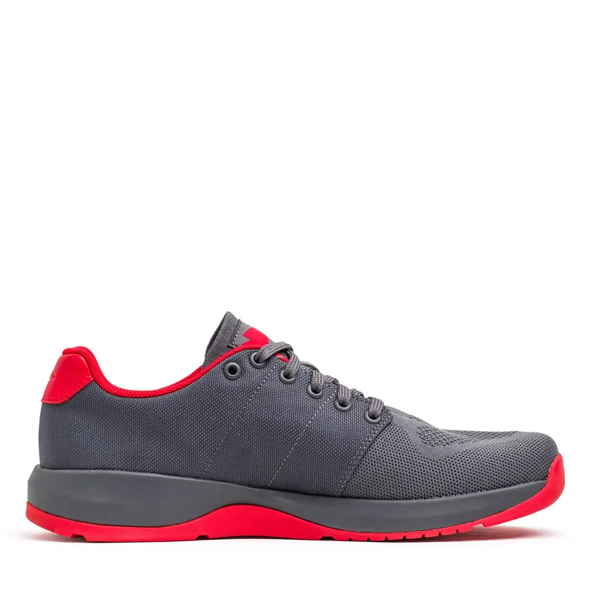 Women's Ballistic Trainers - Wolf Grey   High Risk Red W / Red Reflective Spearhead