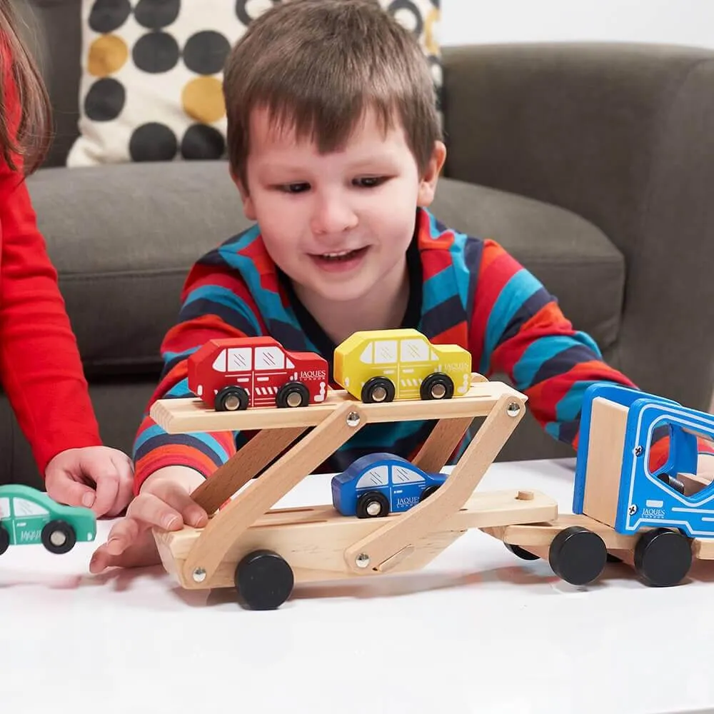 Wooden Car Transporter - Wooden Car Toy